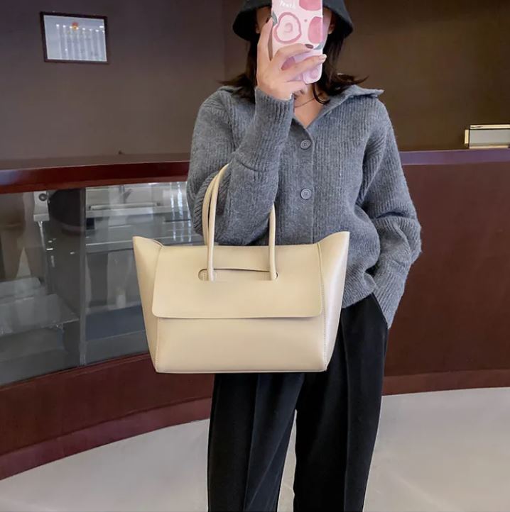 Women's Large Capacity Handbag High Quality PU Leather Shoulder Bag