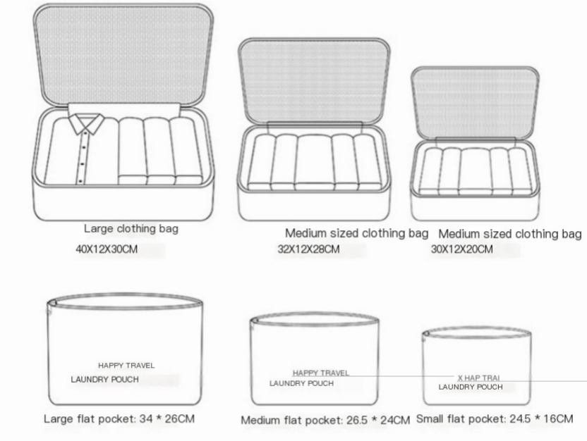 Portable Travel Luggage Packing Cubes